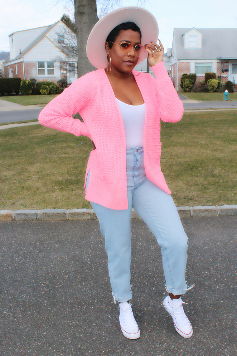 Cotton Candy Cardigan (Pink)